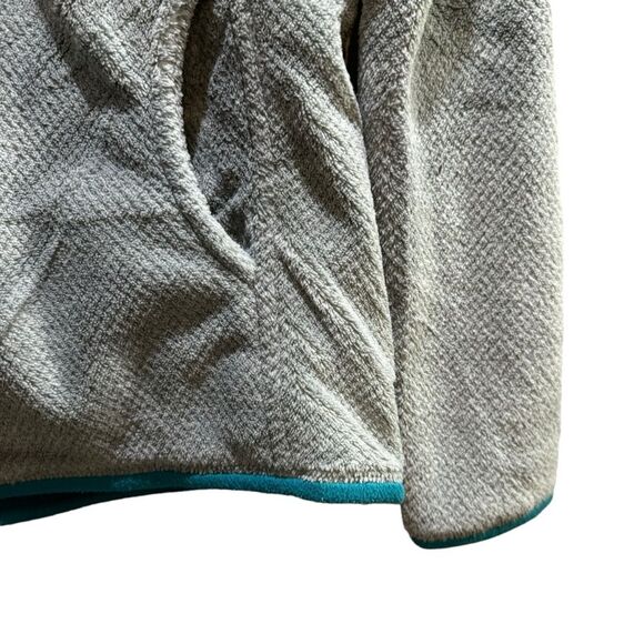 Patagonia Re-tool Snap T Pullover Fleece Gray Turquoise Small - Picture 8 of 11